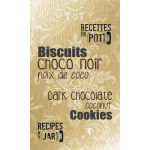 Biscuits chocolat noir et noix de coco 